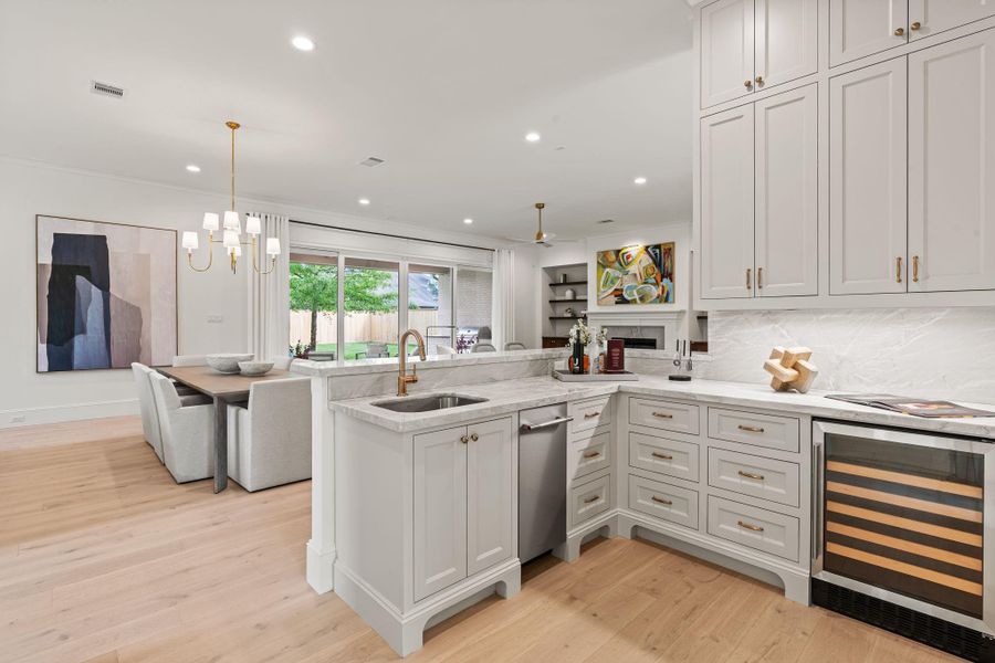 Furnished interior view inside a new home in , Houston (Image 16).