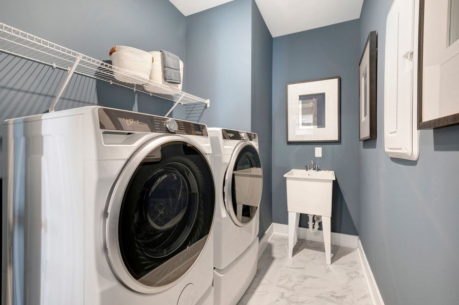 Representative furnished interior of a home built from the Collins by Beazer Homes in Friendship Village, Apex (Image 17).