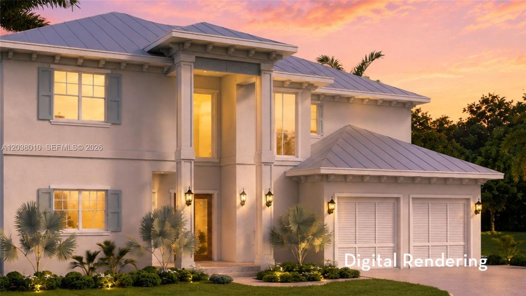 Front exterior of a new home in , Hobe Sound, FL, highlighting curb appeal (Image 2). Front exterior of a new home in , Hobe Sound, FL, highlighting curb appeal (Image 2).