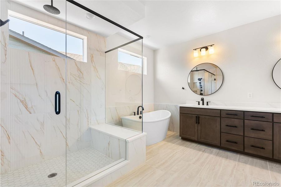 Furnished interior view inside a new home in Luxe at The Canyons, Castle Pines (Image 31).