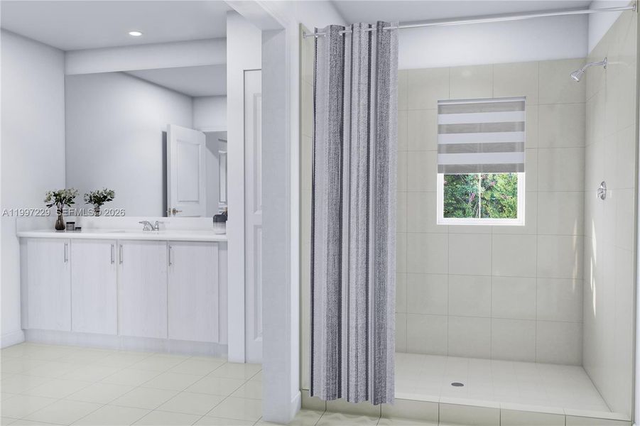 Furnished interior view inside a new home in Acacia Groves, Miami (Image 6).