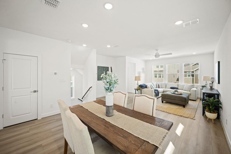 Bright and airy dining area Bright and airy dining area