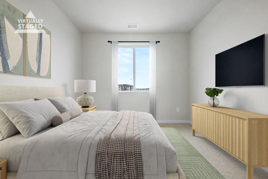 Furnished interior view inside a new home in Painted Prairie, Aurora (Image 11).