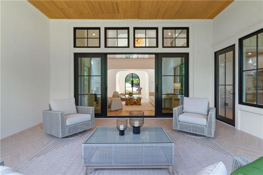 Exterior details and patio area of a home in , Alpharetta (Image 33).