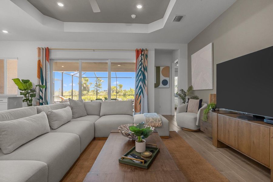 Furnished interior view inside a new home in , Venice (Image 13). Furnished interior view inside a new home in , Venice (Image 13).