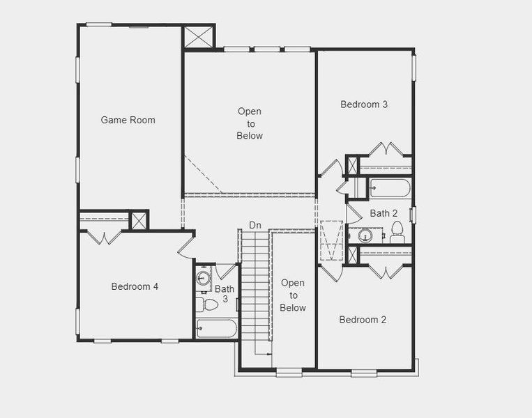 Structural options added: study in place of dining room,  gourmet kitchen 2, and mud-set shower at owner's bath.