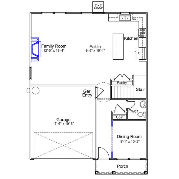 2D floor plan layout of this home in Killians Crossing, Blythewood, SC (Image 2). 2D floor plan layout of this home in Killians Crossing, Blythewood, SC (Image 2).