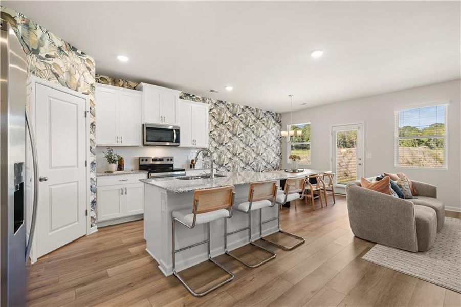 Furnished interior view inside a new home in Hillbrooke Preserve, Conyers (Image 14).