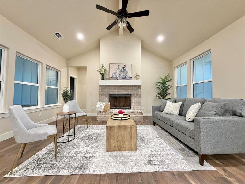 Furnished interior view inside a new home in , Weatherford (Image 7).
