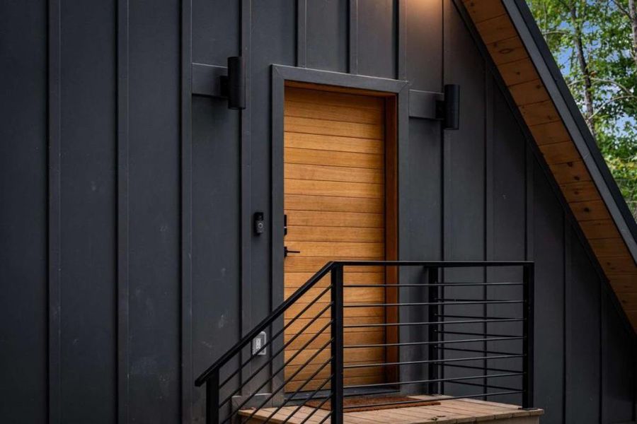 Exterior details and patio area of a home in , Blue Ridge (Image 39).