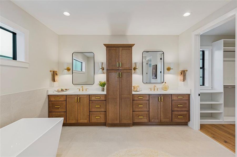 Furnished interior view inside a new home in , St. Petersburg (Image 47).