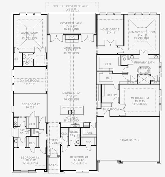 Image 3 representing the 4179W by Perry Homes in Palmera Ridge 70', Leander, TX. Image 3 representing the 4179W by Perry Homes in Palmera Ridge 70', Leander, TX.