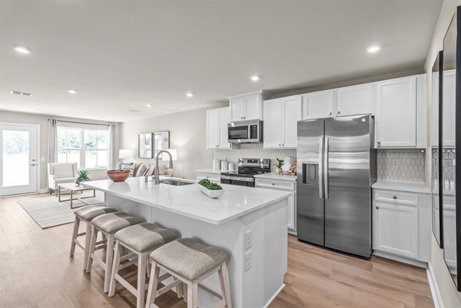 Representative furnished interior of a home built from the NEW - Dunmore by Ryan Homes in Middle Creek Village, Bolivia (Image 13).