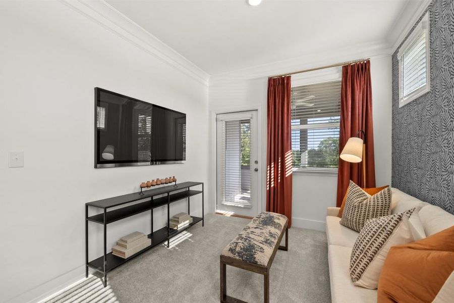 Furnished interior view inside a new home in Twelve Parks 55+, Sharpsburg (Image 14).