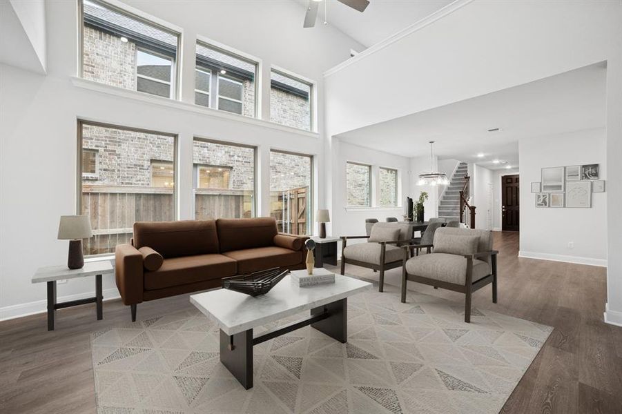 Furnished interior view inside a new home in Creekshaw – Gardens, Royse City (Image 13). Furnished interior view inside a new home in Creekshaw – Gardens, Royse City (Image 13).