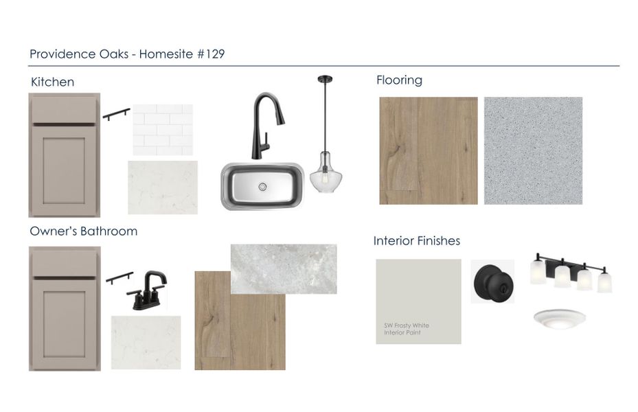 Sample of building materials used in homes in Providence Oaks, Fuquay Varina (Image 24).