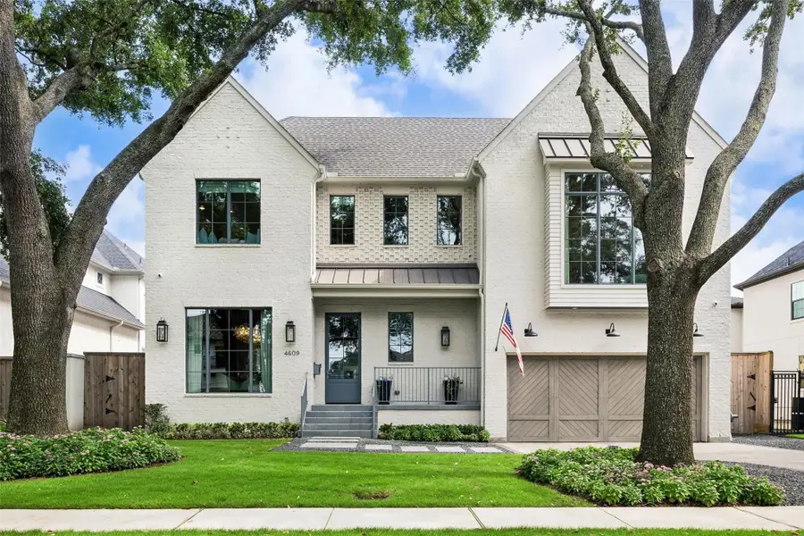 Front exterior of a new home in , Bellaire, TX, highlighting curb appeal (Image 1). Front exterior of a new home in , Bellaire, TX, highlighting curb appeal (Image 1).