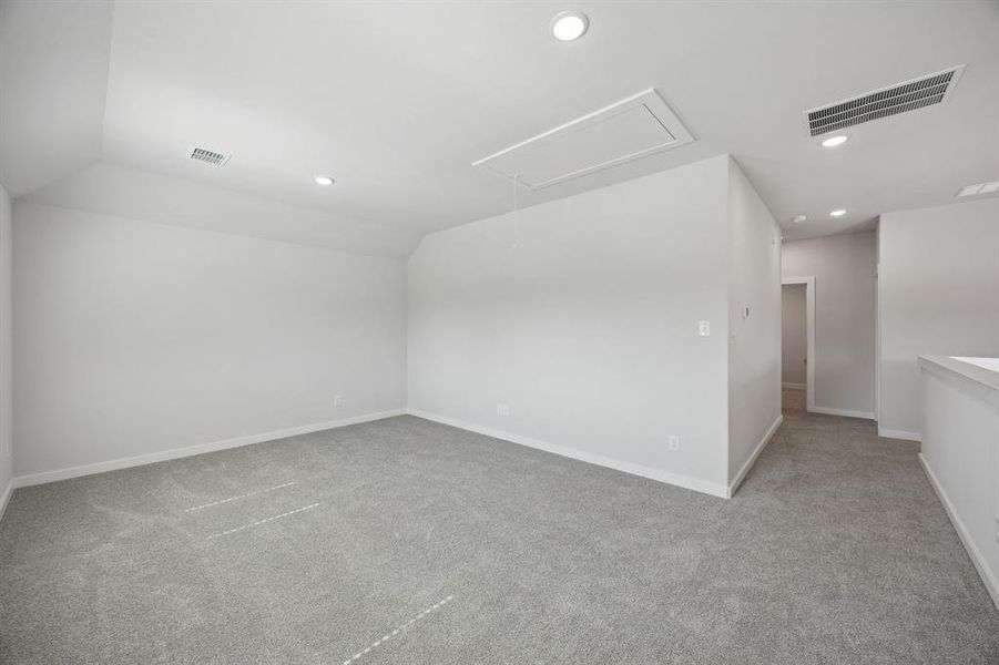 Game Room in the Oak II home plan by Trophy Signature Homes – REPRESENTATIVE PHOTO