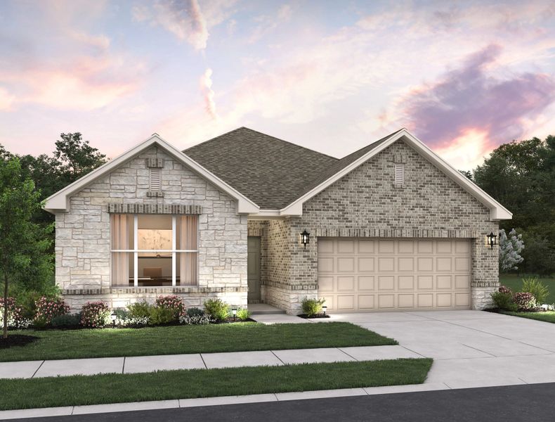 Representative exterior photo of a completed home built from the Victoria by Ashton Woods in Megan's Landing 50's, Castroville, TX (Image 2).