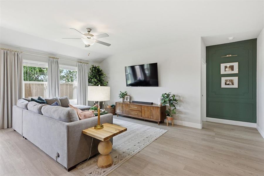 Furnished interior view inside a new home in Tesoro at Chisholm Trail Ranch, Crowley (Image 18).