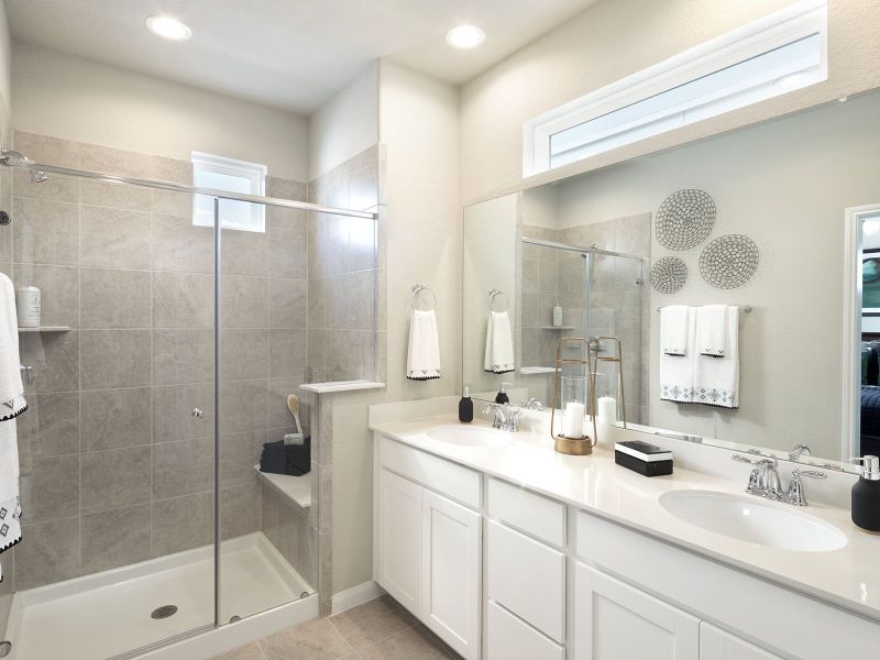 Furnished interior view inside a new home in Spring Brook Village - City Series, Houston (Image 10).