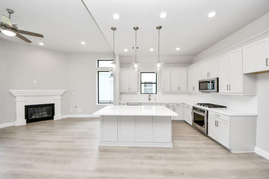 Furnished interior view inside a new home in Gatherings® at Chambers Creek: Duets Collection, Willis (Image 9). Furnished interior view inside a new home in Gatherings® at Chambers Creek: Duets Collection, Willis (Image 9).