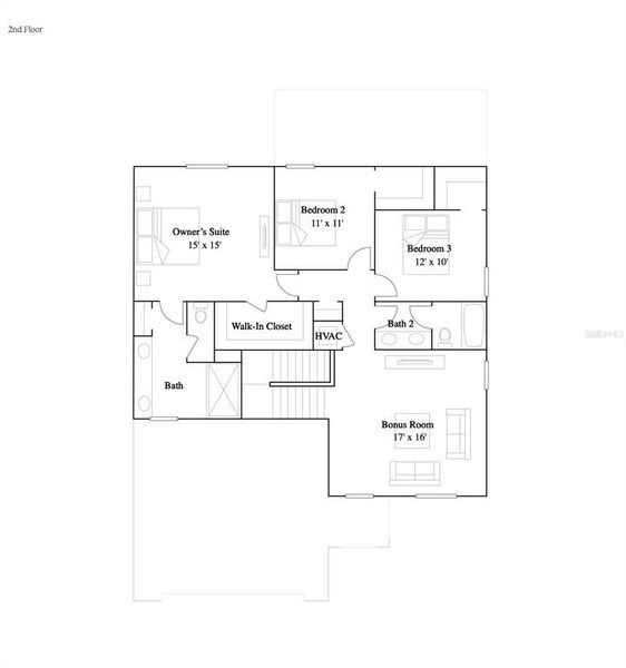 2D floor plan layout of this home in Willow, Punta Gorda, FL (Image 4). 2D floor plan layout of this home in Willow, Punta Gorda, FL (Image 4).
