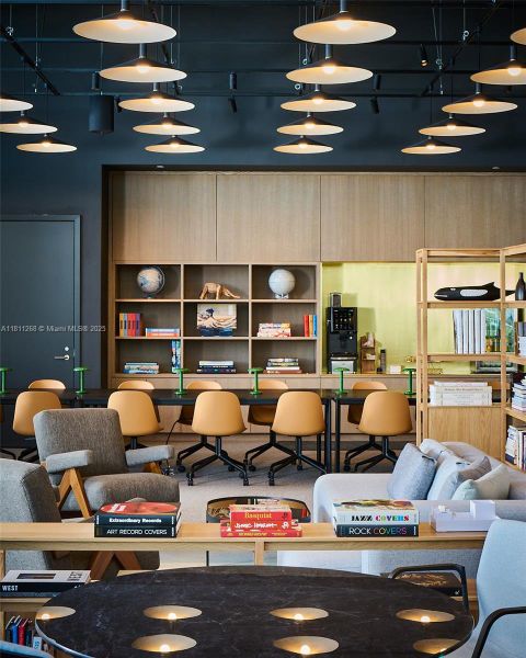 Furnished interior view inside a new home in Five Park, Miami Beach (Image 13).