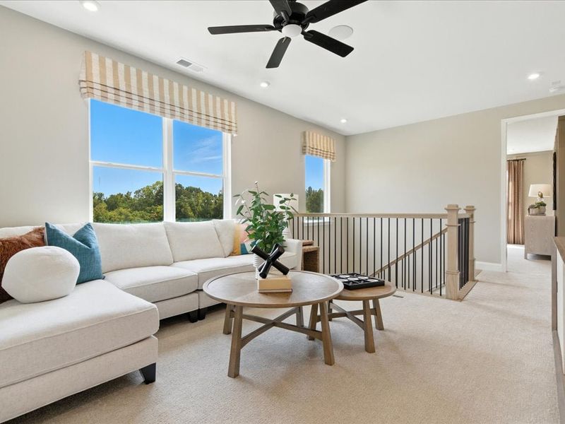 Representative furnished interior of a home built from the Sawyer by Tri Pointe Homes in Grahym at Southbridge, Fort Mill (Image 20).
