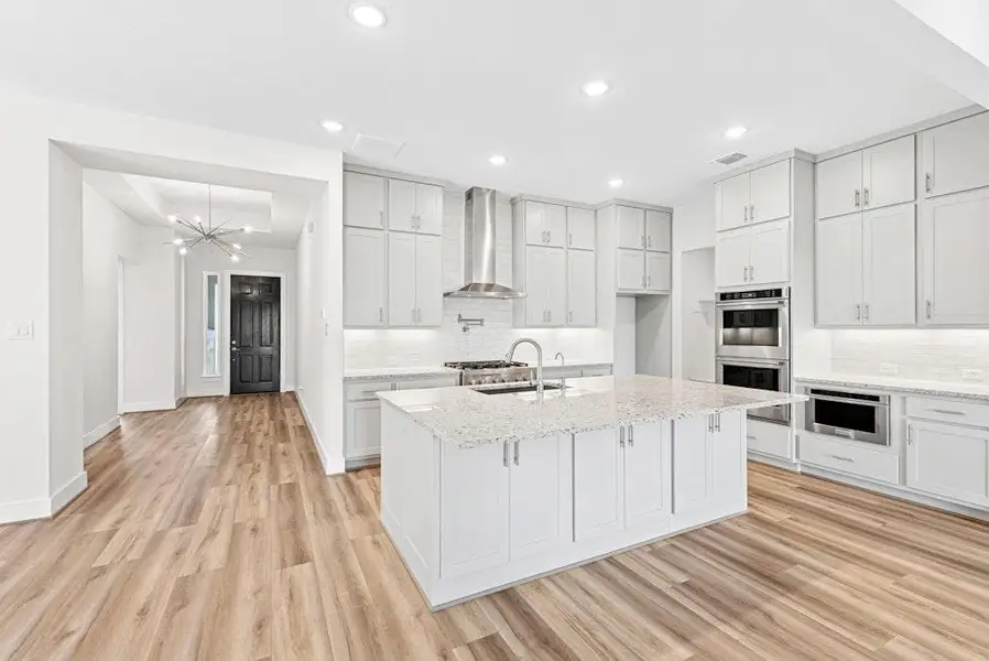 Furnished interior view inside a new home in Santa Rita Ranch, Liberty Hill (Image 10).