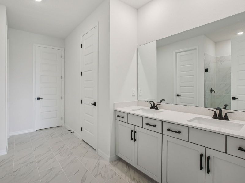 Furnished interior view inside a new home in The Grove at Stuart Crossing - Signature Series, Bartow (Image 6).