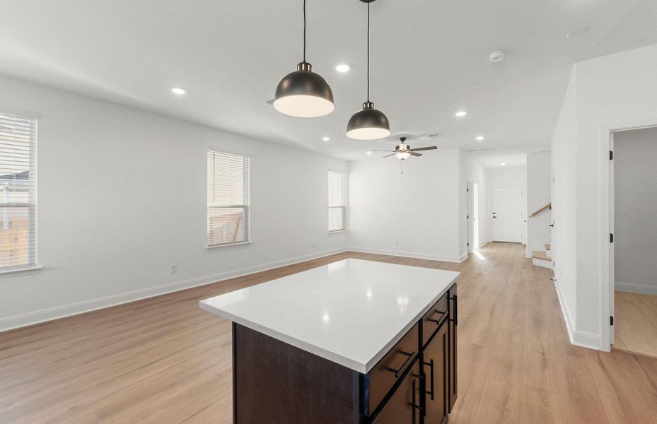 Furnished interior view inside a new home in Patterson Ranch, Georgetown (Image 12).