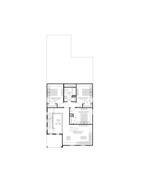 Oak floorplan - 2nd level