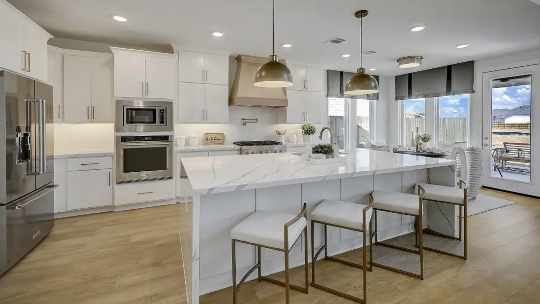 Furnished interior view inside a new home in Legacy, League City (Image 5).
