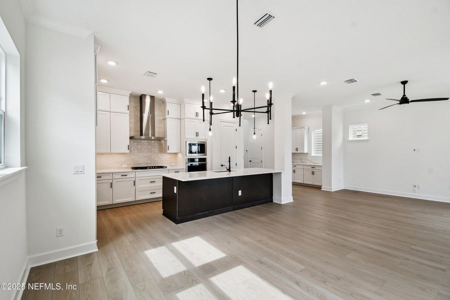 Furnished interior view inside a new home in Seven Pines 40' Front Entry, Jacksonville (Image 9). Furnished interior view inside a new home in Seven Pines 40' Front Entry, Jacksonville (Image 9).