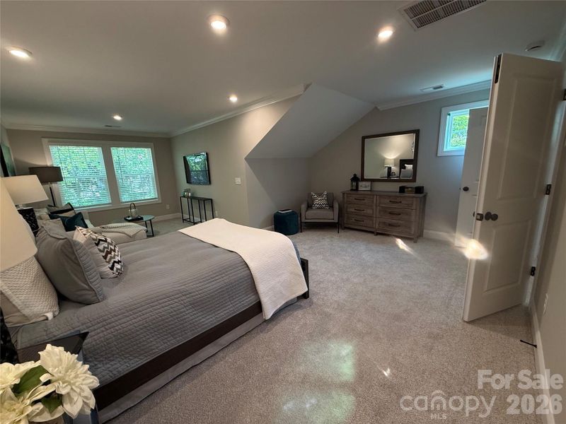 Furnished interior view inside a new home in The Townes at Wade Ardrey, Charlotte (Image 28).