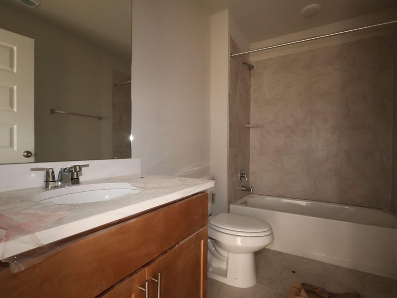 In-progress construction of a new home in Cascades at Onion Creek, Austin, TX (Image 16).