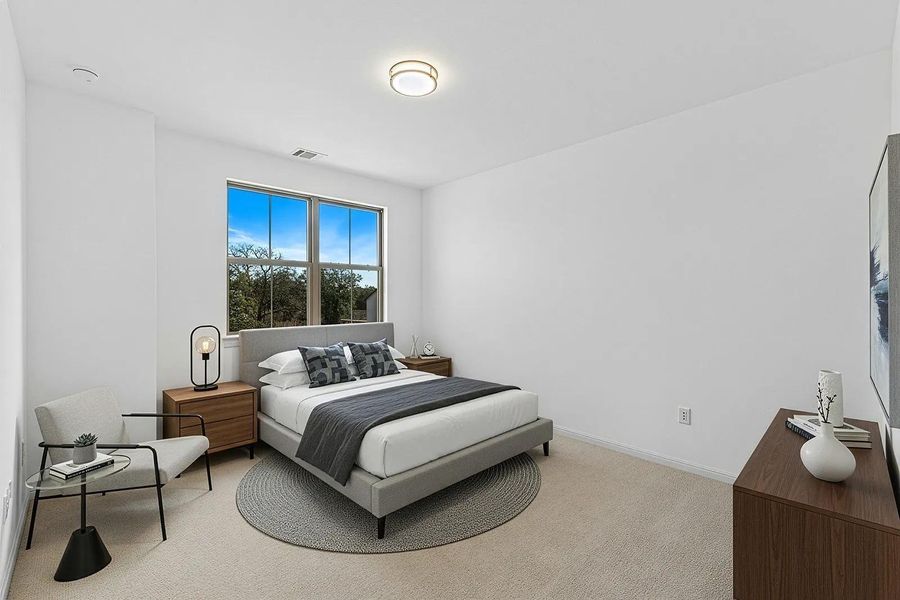 Furnished interior view inside a new home in Parmer Ranch 60, Georgetown (Image 6).