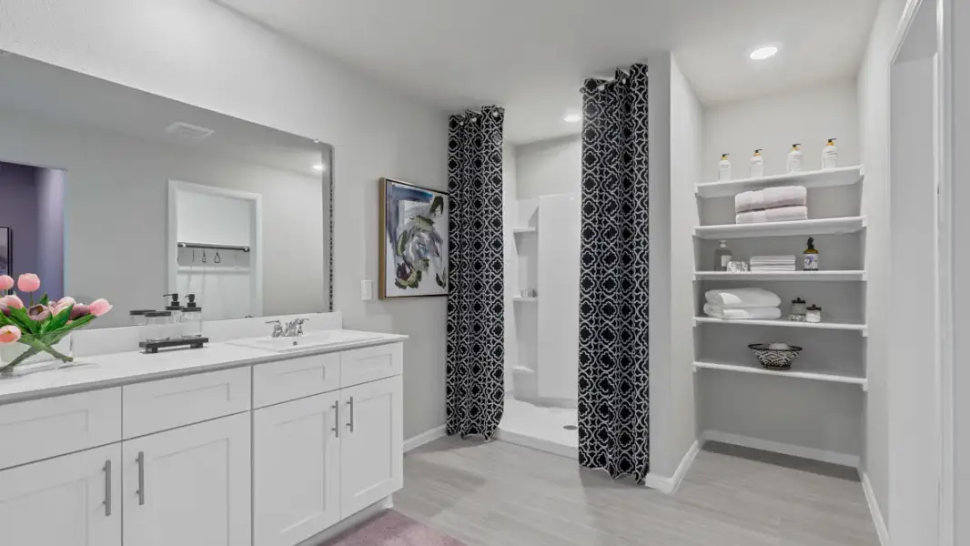 Furnished interior view inside a new home in Hadley Farms, Godley (Image 26).