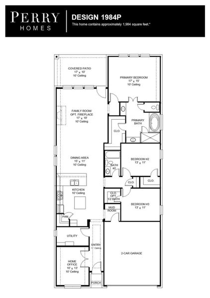 Floorplan is mirrored for this home.