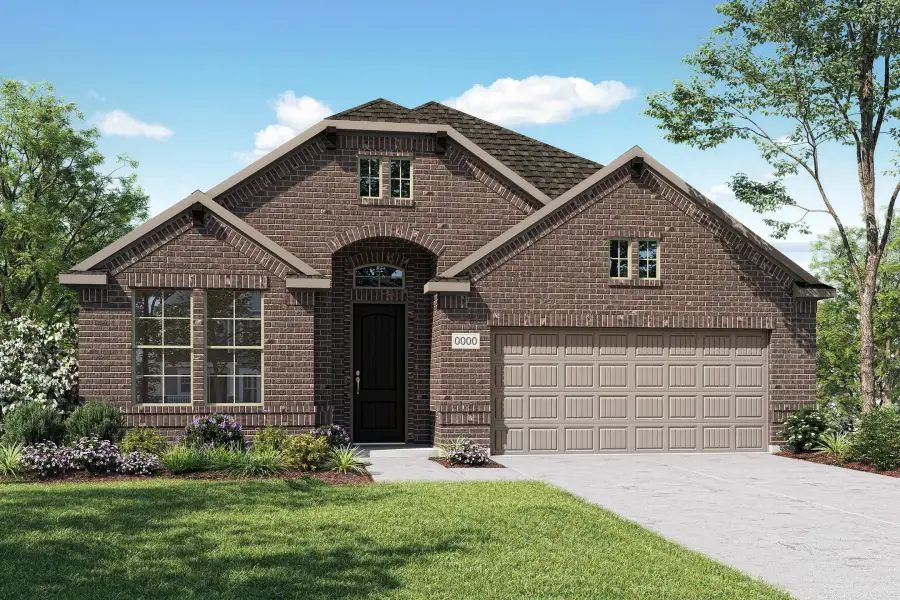 Representative exterior photo of a completed home built from the Savannah by Tri Pointe Homes in Bridgewater, Midlothian, TX (Image 20). Representative exterior photo of a completed home built from the Savannah by Tri Pointe Homes in Bridgewater, Midlothian, TX (Image 20).