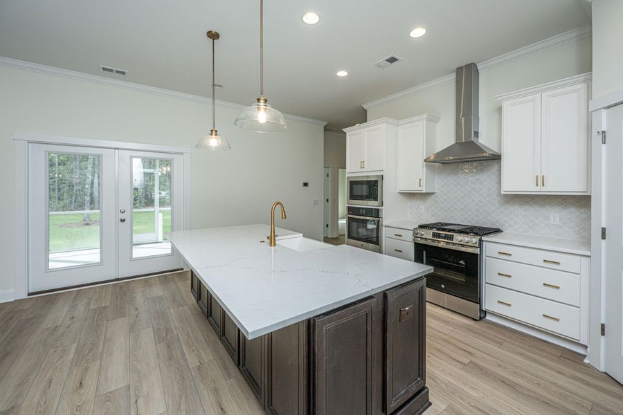 Furnished interior view inside a new home in , Awendaw (Image 9).