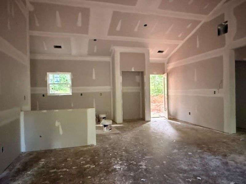 In-progress construction of a new home in , Hiram, GA (Image 12).