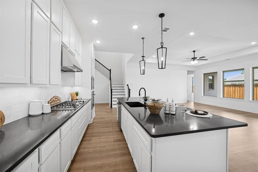 Furnished interior view inside a new home in Terraces – Classics, Rockwall (Image 5). Furnished interior view inside a new home in Terraces – Classics, Rockwall (Image 5).