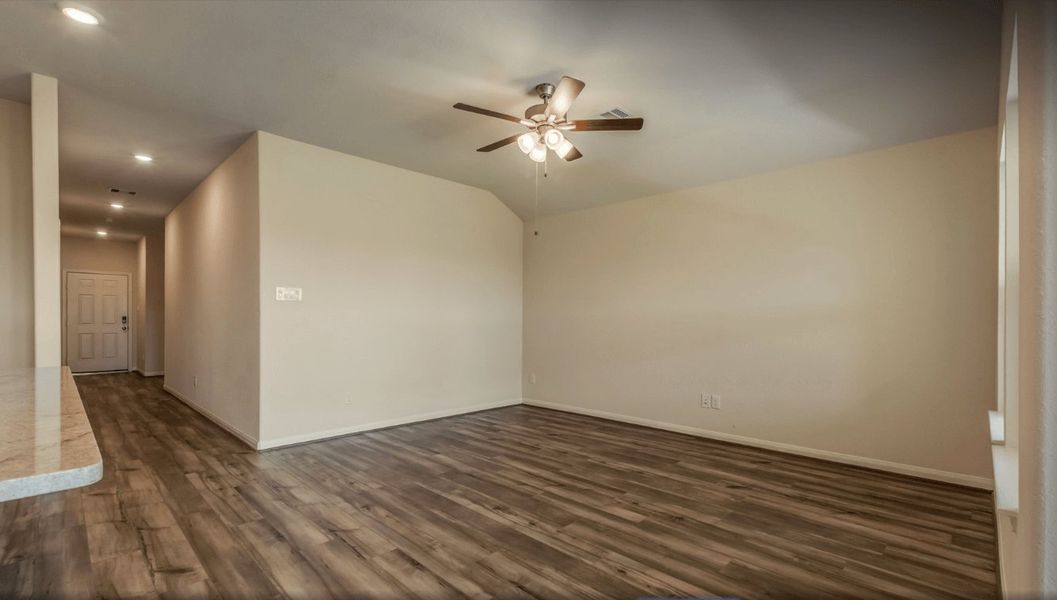 Family Room from a Spec home in Houston Community.