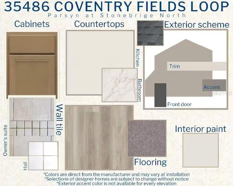 Sample of building materials used in homes in Stonebridge North, Zephyrhills (Image 4). Sample of building materials used in homes in Stonebridge North, Zephyrhills (Image 4).