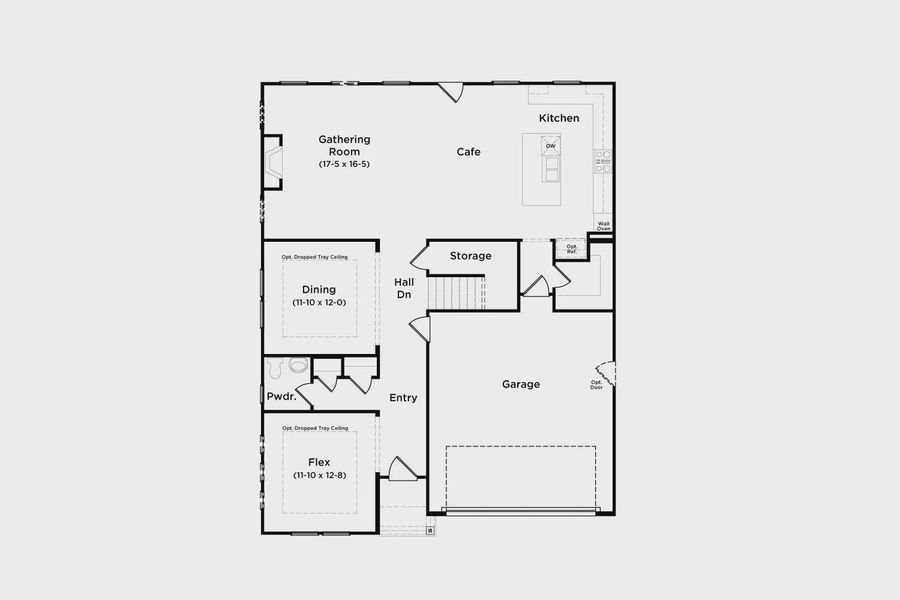 2D floor plan layout of this home in Hamilton Lakes, Loganville, GA (Image 22).
