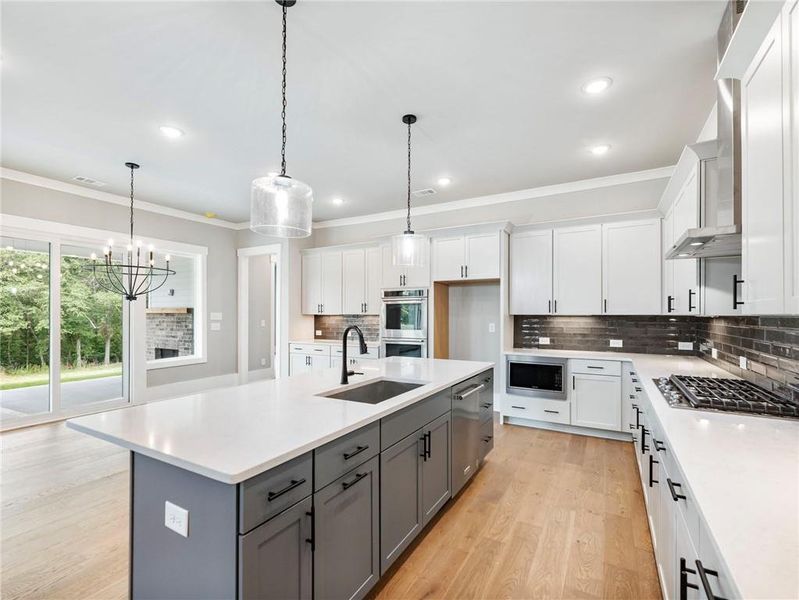 Furnished interior view inside a new home in Old Town Estates, Dacula (Image 33).