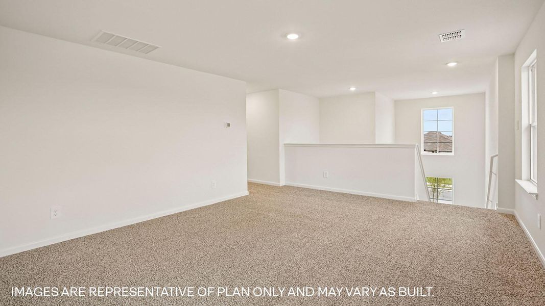 Representative unfurnished interior of a home built from the The Pierce by D.R. Horton in Briarwood, Elgin (Image 22).