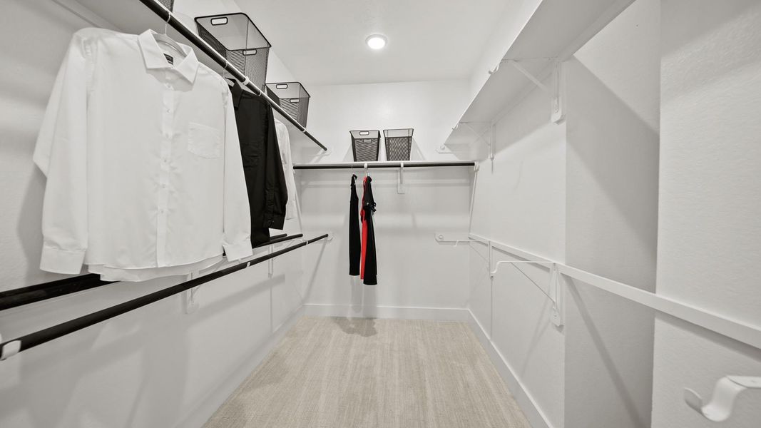 Furnished interior view inside a new home in Bridgeland 45', 50', 70', Cypress (Image 15). Furnished interior view inside a new home in Bridgeland 45', 50', 70', Cypress (Image 15).